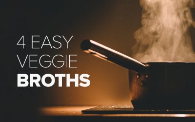 Vegetable broth simmering
