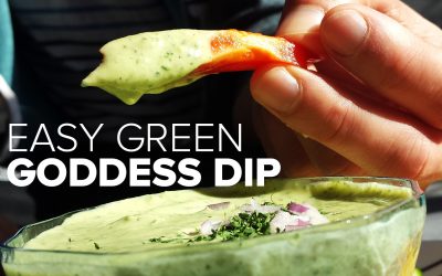 Easy green goddess dip recipe